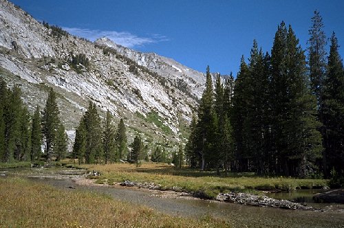 Look towards Cartridge Pass basin